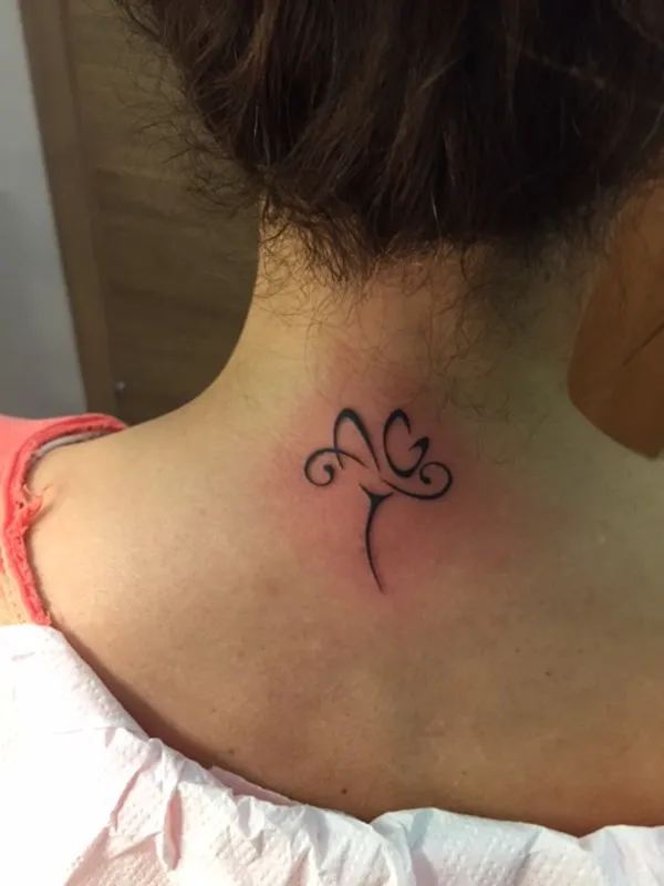 Real community tattoo placement: Barbara - Lotus A+G