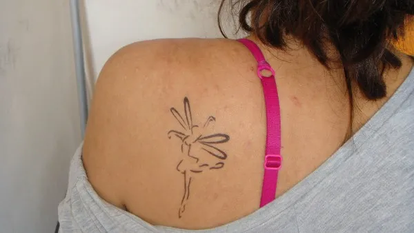 Real community tattoo placement: Boo Gee - Dancing fairy