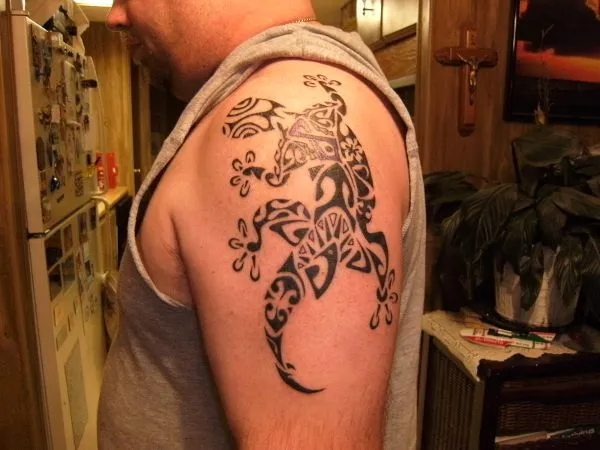 Real community tattoo placement: Brian - Gecko
