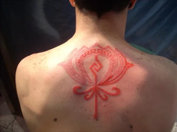 Real community tattoo placement: Bruno - Aztec lotus