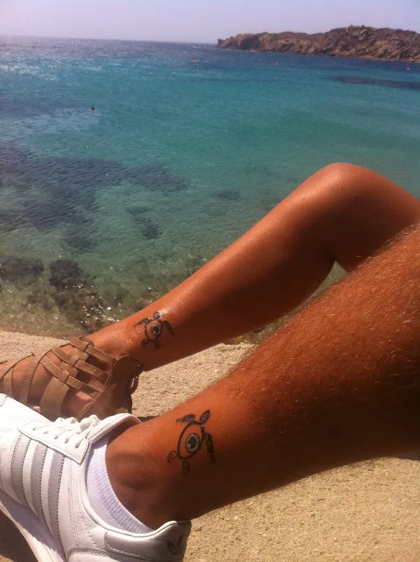 Real community tattoo placement: Carmine - Turtle eye