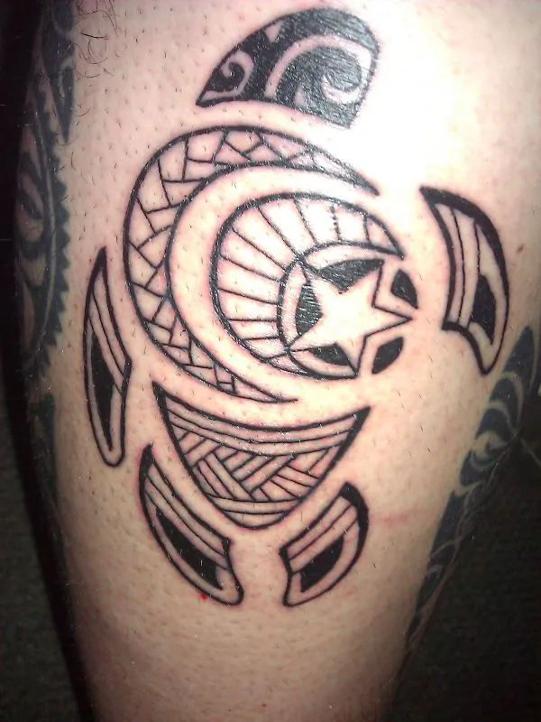 Real community tattoo placement: Chris - Turtle