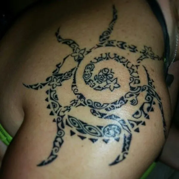 Real community tattoo placement: Cindy - Whitinga o te ra