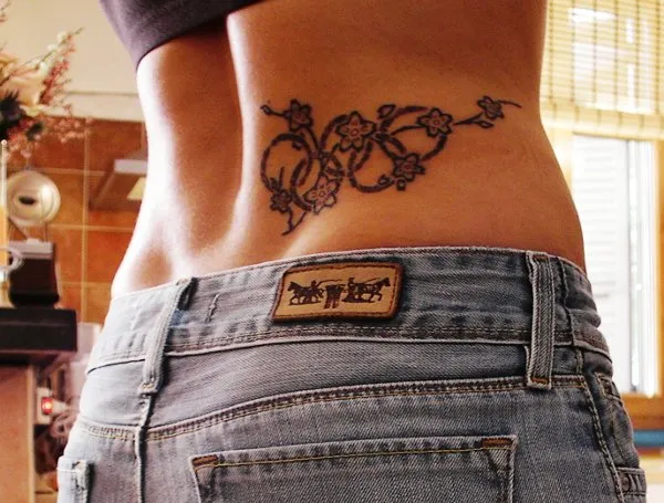 Real community tattoo placement: Costanza - Olympic blossoms