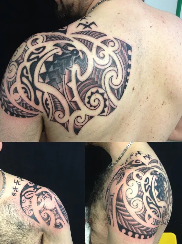 Real community tattoo placement: Cristian - Phoenix coverup
