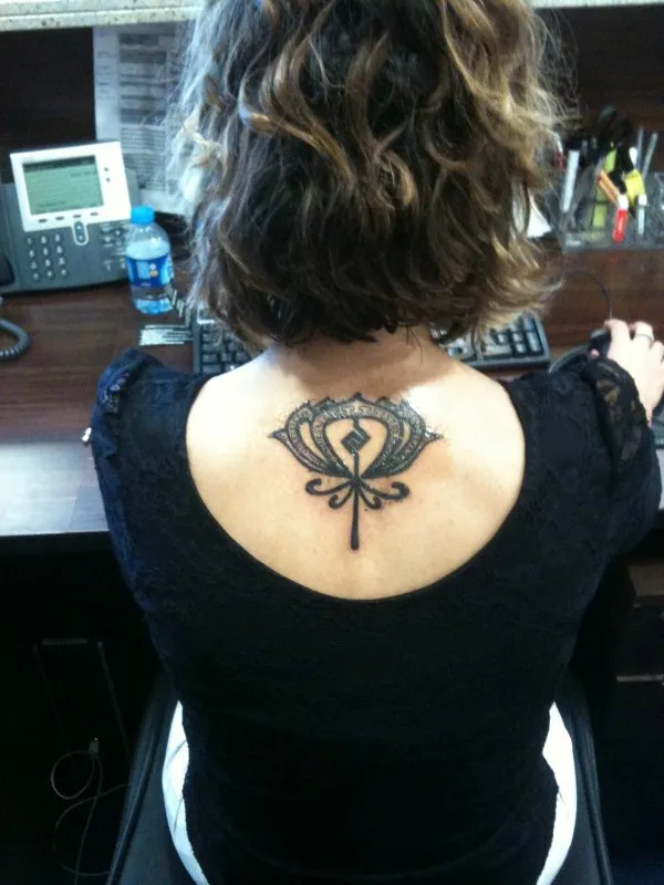 Real community tattoo placement: Damla - Aztec lotus