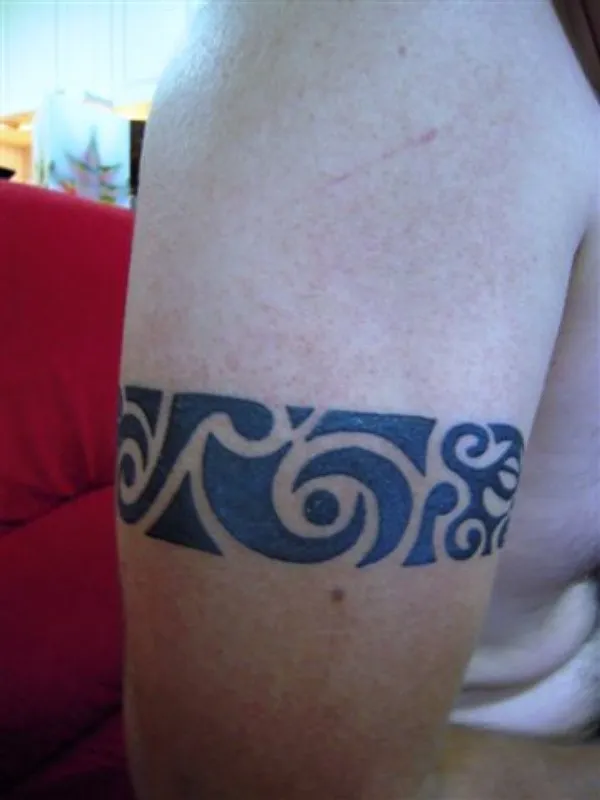 Real community tattoo placement: Dan - Protection armband