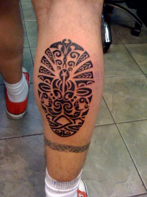 Real community tattoo placement: Daniel - Warrior mask