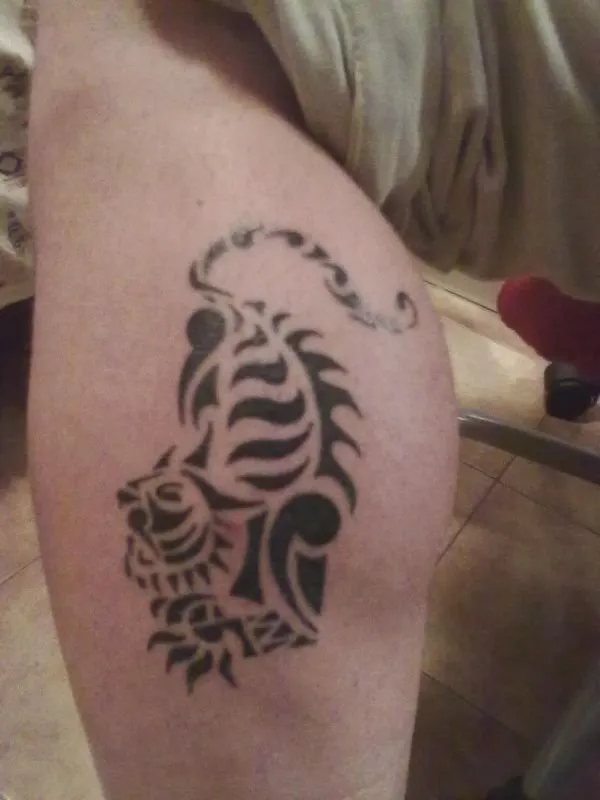 Real community tattoo placement: Davide - Tiger