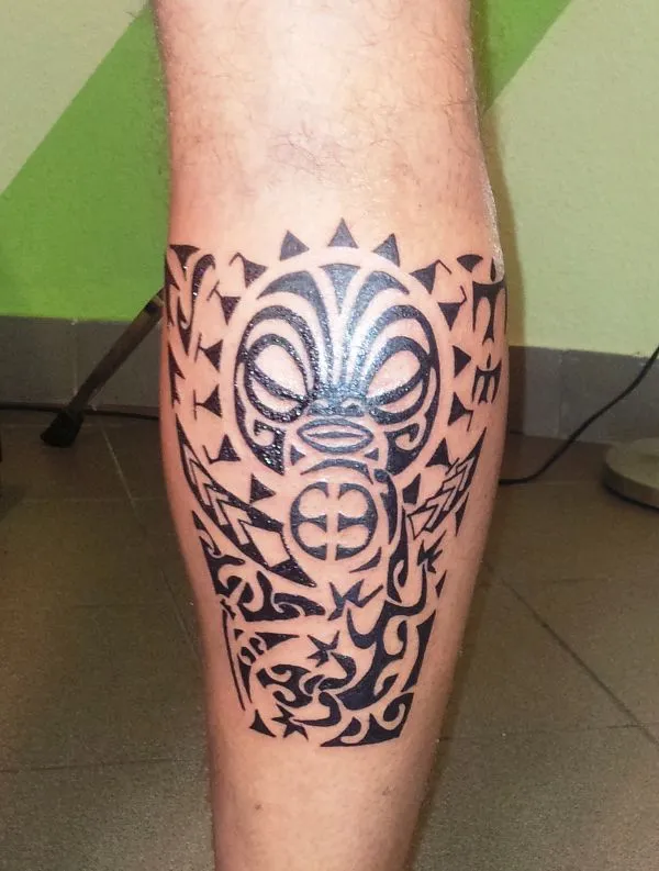 Real community tattoo placement: David - Tiki