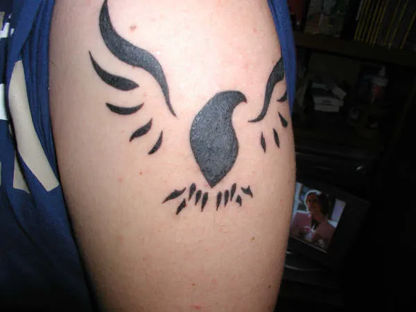 Real community tattoo placement: Davide - Aquila in volo