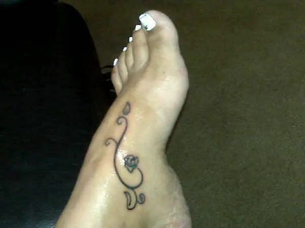 Real community tattoo placement: Desiree - Thornless rose