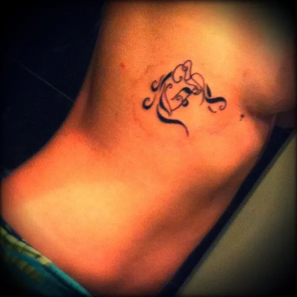 Real community tattoo placement: Diana - Venus