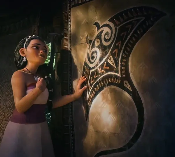 Real community tattoo placement: Disney Moana 2 - manta