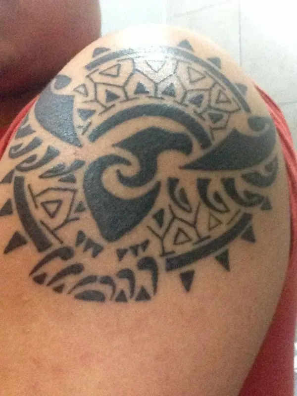 Real community tattoo placement: Dung - Eagle sun