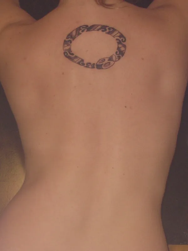 Real community tattoo placement: Emi  - Ouroboros