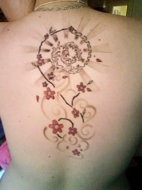 Real community tattoo placement: Emilia - Balancing Karma