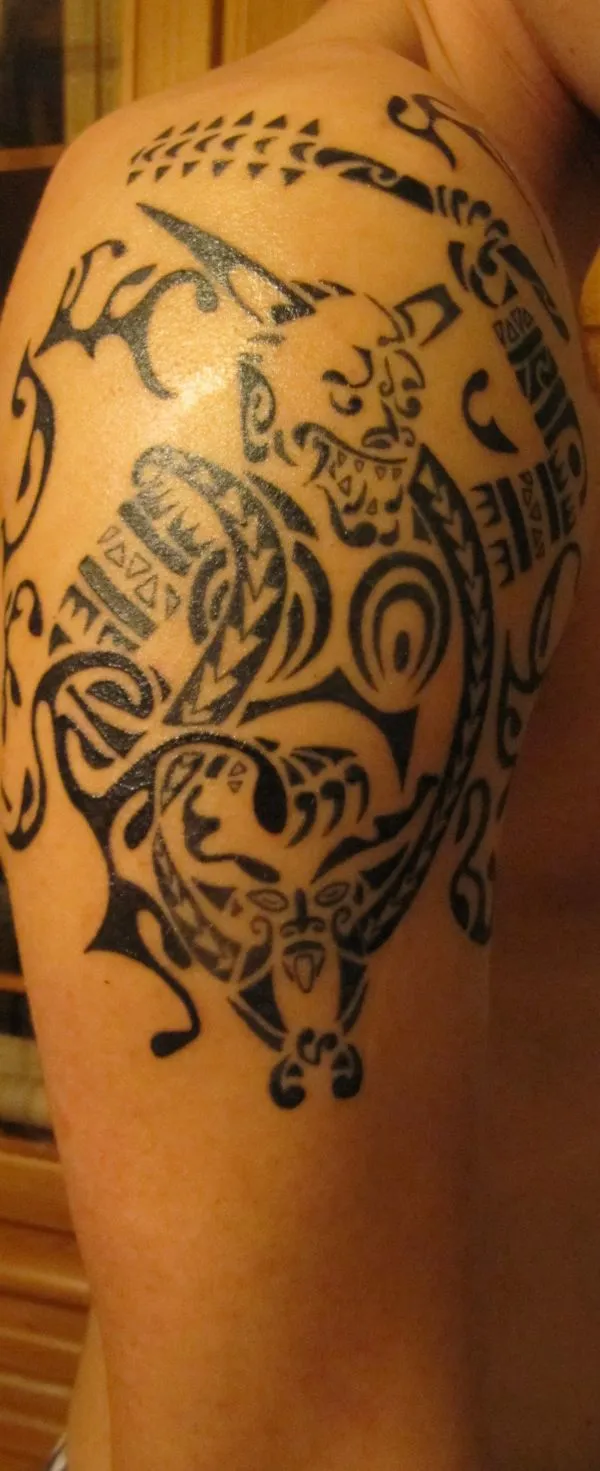 Real community tattoo placement: Enrico - Oni ni kanabo