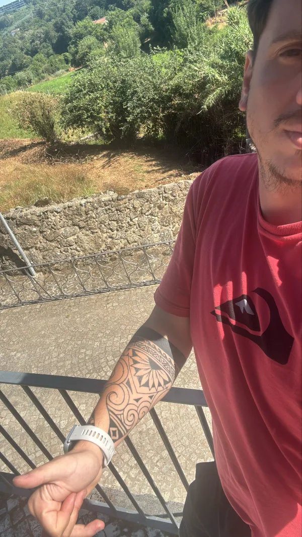 Real community tattoo placement: Felipe - tauawhi