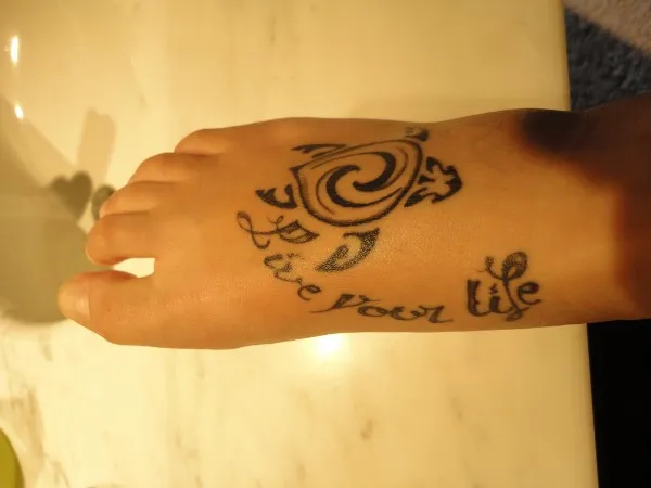 Real community tattoo placement: Francesca - Kopuni