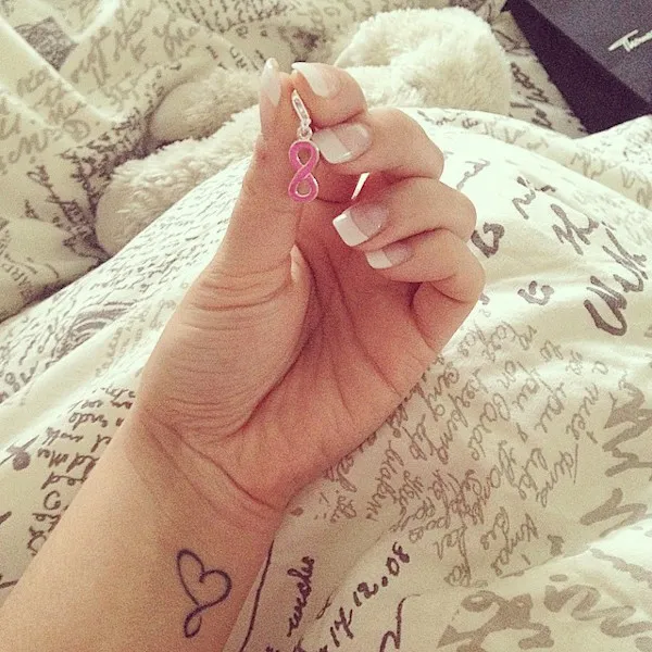 Real community tattoo placement: Francesca - infinite love