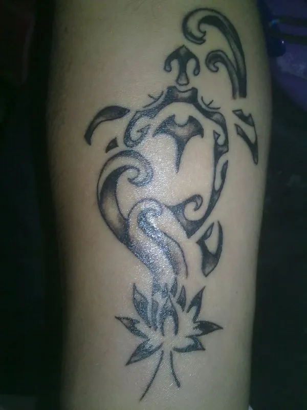 Real community tattoo placement: Francesco - Ocean