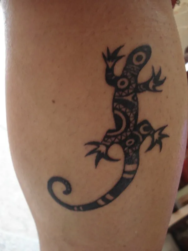 Real community tattoo placement: Giacomo - Lizard