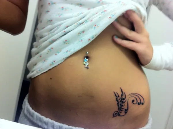 Real community tattoo placement: Gillian - Swallow