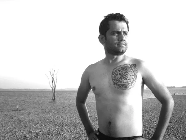 Real community tattoo placement: Girish - Karu