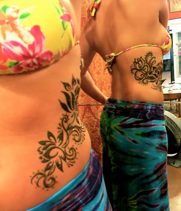 Real community tattoo placement: Guest - Henna lotus