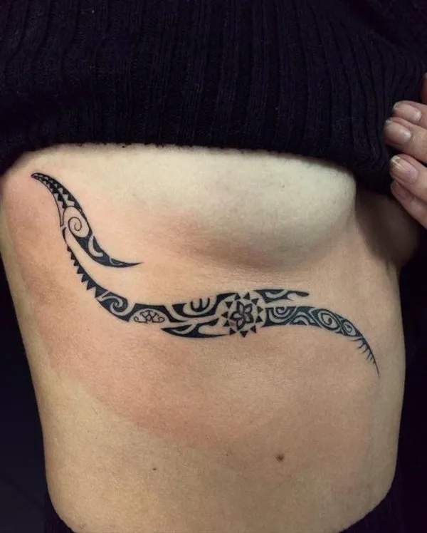 Real community tattoo placement: Guest - Awhina
