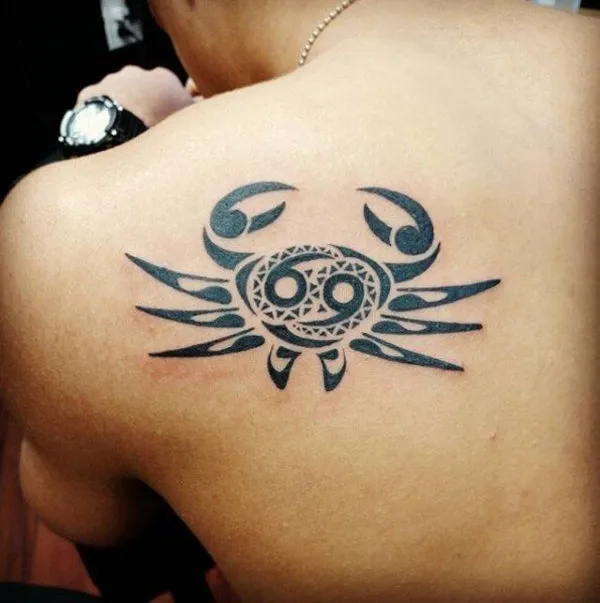 Real community tattoo placement: Guest - crab