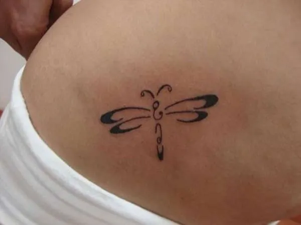 Real community tattoo placement: Guest - Dragonfly