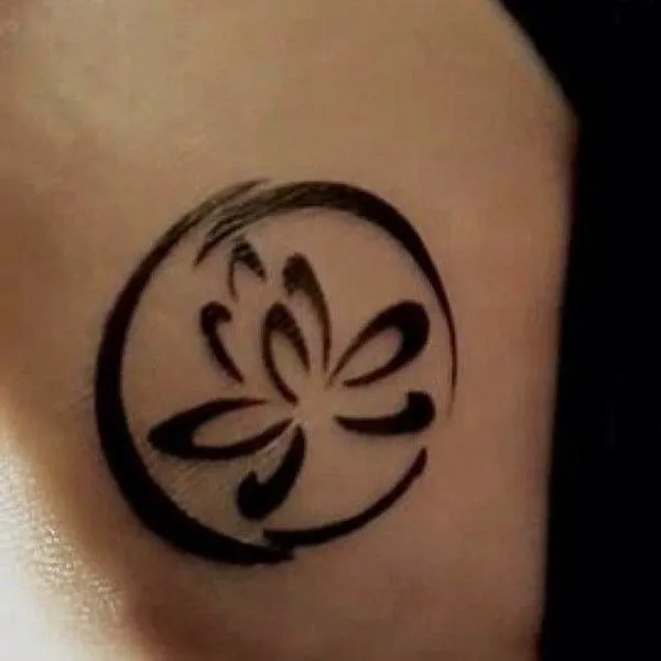 Real community tattoo placement: Guest - Enso lotus