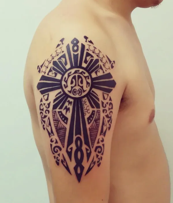 Real community tattoo placement: Guest - Filipino sun turtle