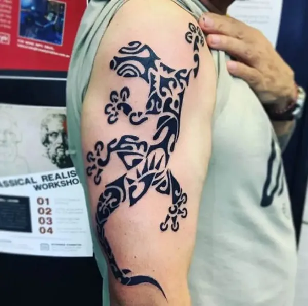 Real community tattoo placement: Guest - Gecko