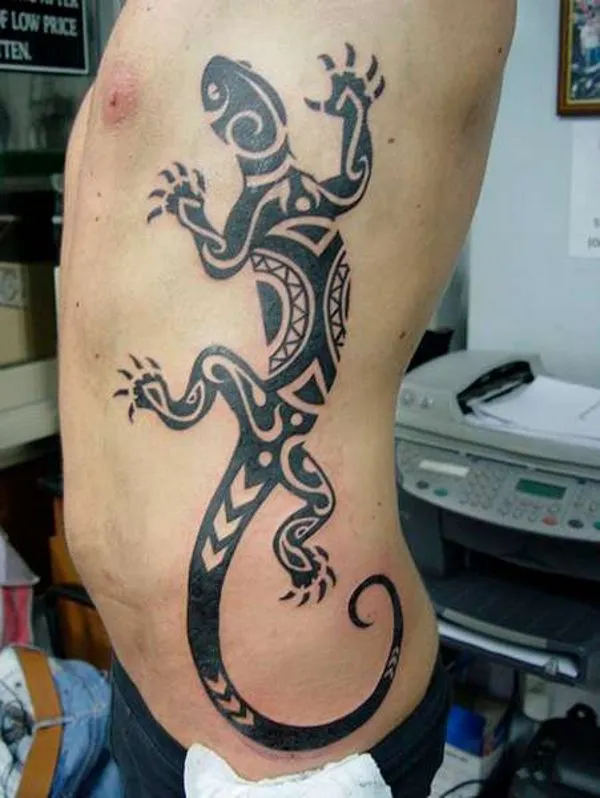 Real community tattoo placement: Guest - Lizard