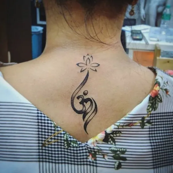 Real community tattoo placement: Guest - Lotus aum