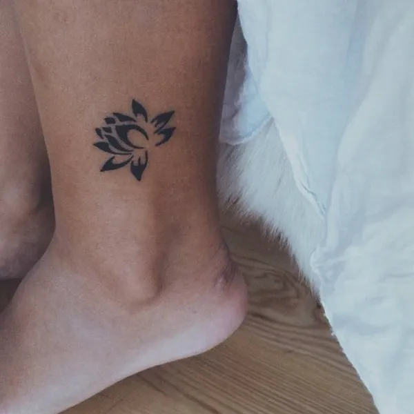 Real community tattoo placement: Guest - Lotus flower