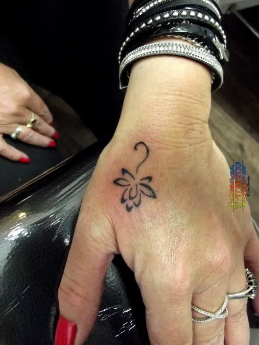Real community tattoo placement: Guest - Lotus flower