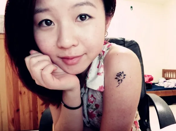 Real community tattoo placement: Guest - Lotus flower