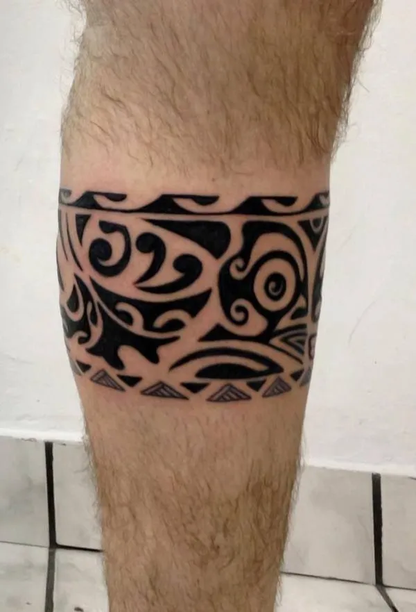 Real community tattoo placement: Guest - Polynesian band