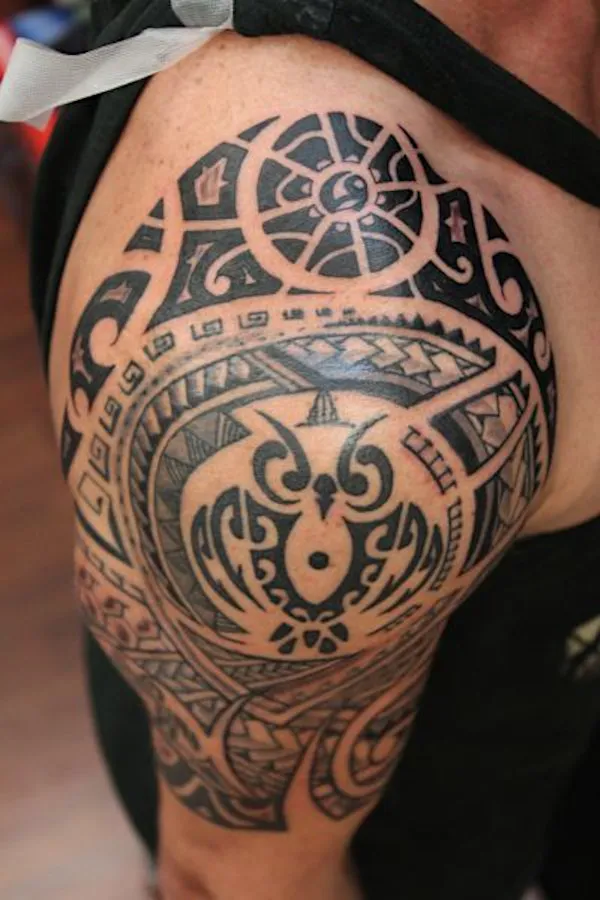 Real community tattoo placement: Guest - Ruru sleeve