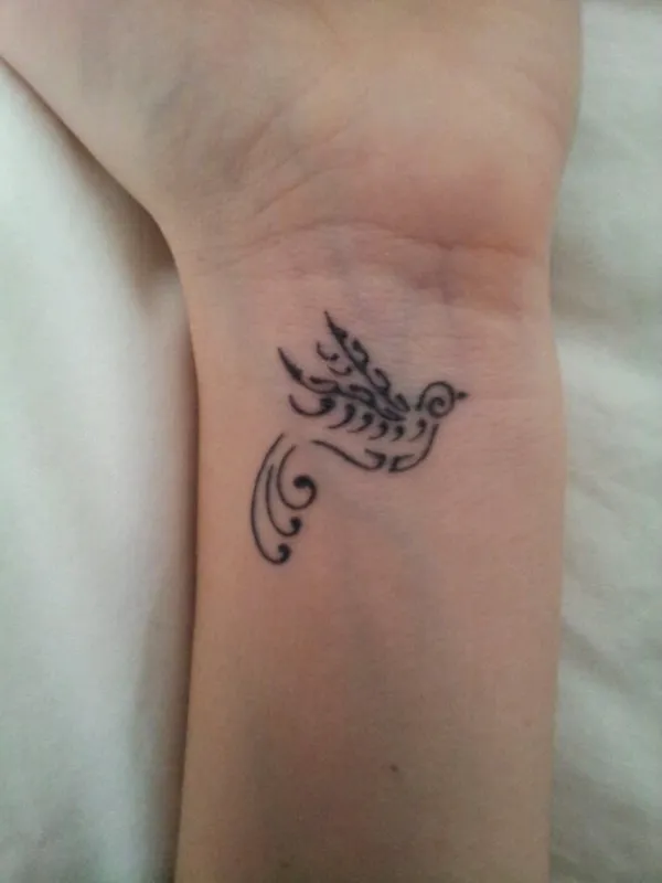 Real community tattoo placement: Guest - swallow