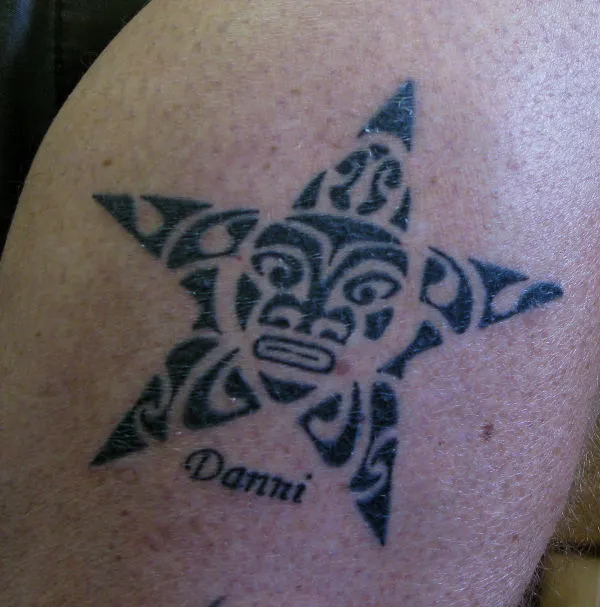 Real community tattoo placement: Harry - Turtle star