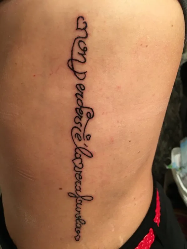 Real community tattoo placement: Ilaria - favola
