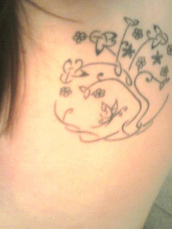 Real community tattoo placement: Jade - Tree of life