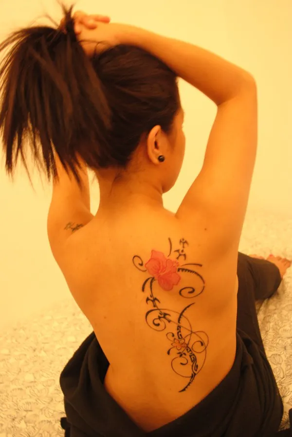 Real community tattoo placement: Janella - Ä€taahua