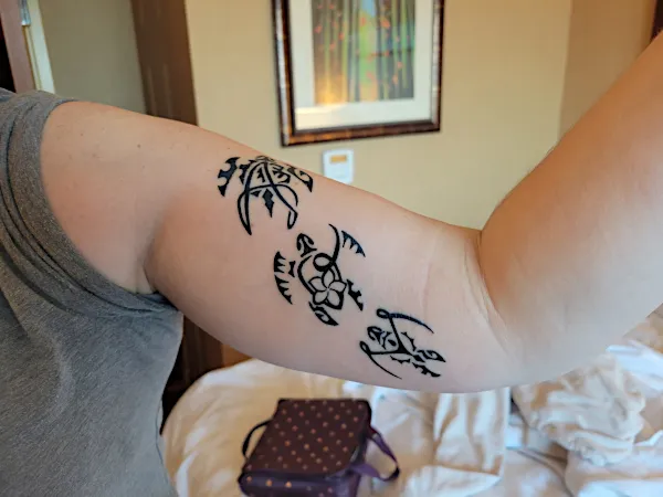 Real community tattoo placement: Jennifer - AOM turtles