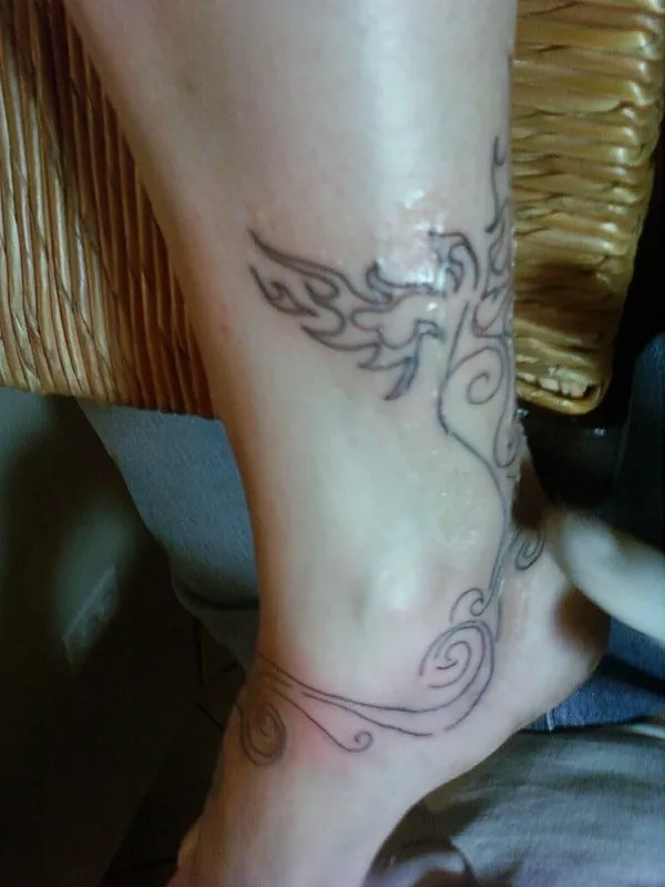 Real community tattoo placement: Jennifer - Phoenix from waves